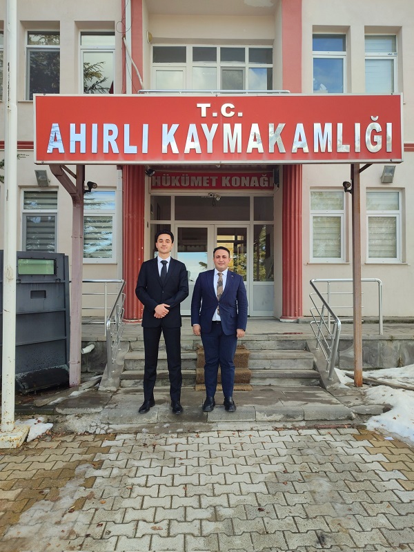 Yalıhüyük Kaymakamı Abdullah MELİKOĞLU nun Ziyareti